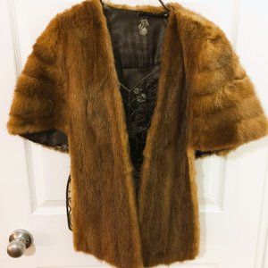 MINK  VINTAGE CAPELET STOLE